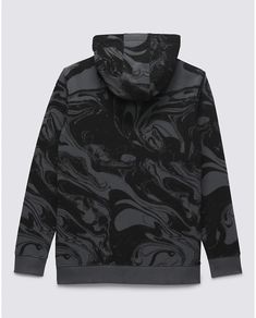 Vans Kids Marble Hoodie Black VN00065PBLK Kids Marble Hoodie Vans Kids, Black Hoodie, Marble, Black