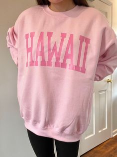 Hawaii Crewneck, Point Pleasant Beach Nj, Hawaii Hoodie, Crewneck Outfit, Custom Crewneck Sweatshirts, Point Pleasant Beach, Cute Crewneck, Hawaii Dress, Point Pleasant