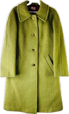 Green Fall Outerwear With Covered Buttons, Grunge Coat, Green Grunge, Over Coat, Coat Vintage, Green Coat, Toledo, Art Collection, Bathing Beauties