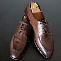 Salebook on Storenvy Luxury Brown Snip Toe Leather Shoes, Formal Brown Snip Toe Leather Shoes, Brown Lace-up Shoes With Leather Sole And Plain Toe, Brown Luxury Leather Lace-up Shoes, Mens Formal Outfits, Masculine Brown Leather Semi-formal Shoes, Europe Fashion, Best Shoes For Men, Mens Formal