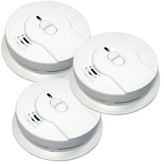 10-Year Worry Free Sealed Battery Smoke Detector with Ionization Sensor (3-Pack) - Super Arbor Green Led Lights, Tv Wall Mount Bracket, Tv Covers, Fire Hazard, Sensors Technology, Green Led, Fire Safety, Wall Mounted Tv, Lithium Ion Batteries