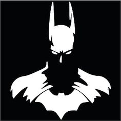 the batman symbol is shown in black and white