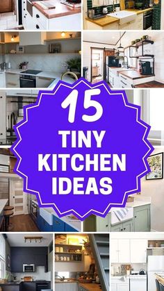 the top ten tiny kitchen ideas for small spaces in your home or apartment, including cabinets and countertops