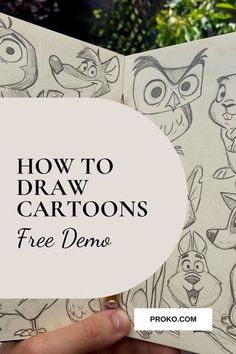 how to draw cartoons with free demo