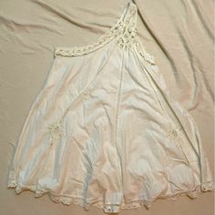 New With Tags One Shoulder Free People Dress With Lace Detail. Spring Sundress With Lace Trim, Find Style, People Dress, Dress With Lace, Free People Dresses, Free People Dress, Dress First, Lace Detail, One Shoulder Dress