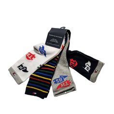 Tommy Hilfiger Toddlers Socks Cotton Multicolor 2-4 Yr 4pack Tommy Hilfiger Baby, Socks Cotton, Tommy Hilfiger Kids, Tommy Hilfiger Girl, Trouser Socks, Boys Socks, Toddler Socks, Blue And White Style, Cute Socks