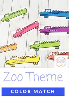 this zoo theme color match is perfect for toddlers to learn colors