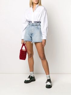 Miu Miu Fringed Short Denim Shorts | Farfetch.com Miu Miu Cotton Bottoms For Summer, Summer Cotton Bottoms By Miu Miu, Casual Short-length Miu Miu Bottoms, Casual Cotton Miu Miu Bottoms, Miu Miu Casual Short Bottoms, Miu Miu Cotton Bottoms For Spring, Miu Miu Short Length Bottoms, Spring Casual Miu Miu Bottoms, Casual Miu Miu Bottoms For Spring