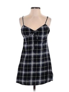 Wild Fable Casual Dress Size: X-Small Black Dresses - used. 100% COTTON, Square, Plaid, Short, Sleeveless | Wild Fable Casual Dress: Black Plaid Dresses - Used - Size X-Small Cheap Plaid Mini Dress For Daywear, Cheap Casual Plaid Mini Dress, Cheap Lined Plaid Mini Dress, Cheap Plaid Dresses With Short Sleeves, Cheap Casual Short Sleeve Plaid Dress, Affordable Plaid Mini Dress For Daywear, Cheap Chic Plaid Mini Dress, Cheap Plaid Chic Mini Dress, Cheap Plaid Mini Dress For Party