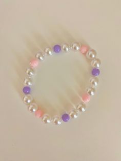 pearl pink purple preppy bracelet. every purchase comes with free bead confetti :) Bead Confetti, Purple Preppy, Preppy Bracelets, Pearl Pink, Thousand Oaks, Pink Pearl, Pearl Beads, Confetti, Pink Purple