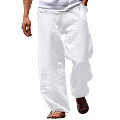 Season:Spring   Fall; Fabric:Linen / Cotton Blend; Gender:Men's; Style:Streetwear,Fashion,Classic; Occasion:Yoga,Beach,Casual,Daily; Fit Type:Loose Fit; Function:Soft,Breathable; Waistline:Mid Waist; Pattern:Plain; Design:Straight Leg,Elastic Waist,Wide Leg; Pants Type:Summer Pants,Linen Pants,Beach Pants,Trousers; Fly Type:Drawstring; Front page:FF; Production mode:External procurement; Hips:; Length:; Waist:; Fit US Size:null; Fit UK Size:null; Fit EU Size:null Non-stretch Beach Pants, Solid Color Straight Beach Pants, Solid Relaxed Fit Harem Pants For Beach, Beach Harem Pants Non-stretch Straight Leg, Stretch Harem Pants For Summer, Non-stretch Leisure Bottoms For Summer, Stretch Solid Color Bottoms For Vacation, Stretch Bottoms For Vacation In Solid Color, Vacation Bottoms With Stretch And Solid Color