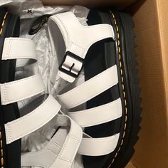 Bnib!!! Dr Martens Blaire Sandal, Doc Martens Sandals, Doc Marten Sandals, Dr Martens Blaire, Dr Martens Sandals, White Dr Martens, Dr Martens Platform, Doc Martens Women, Dr Martens White