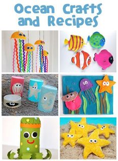 ocean crafts and recipes for kids to make