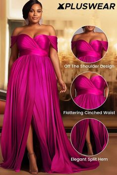 Pink Plus Size Prom Dresses, Prom Dresses Curvy, Gala Dresses Classy, Plus Size Wedding Guest Outfits, Plus Size Birthday Outfits, Dress Classy Elegant, Beautiful Venues