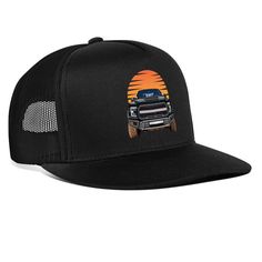 Trucker Hat, 47% Cotton/28% Nylon/25% Polyester | Brand: Yupoong Obs Truck, Trucker Hat Black, Multicam Black, Classic Pickup Trucks, 4x4 Off Road, Mack Trucks, Diesel Trucks, Tow Truck, Classic Trucks