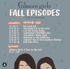 a poster with two girls and the words fall episode