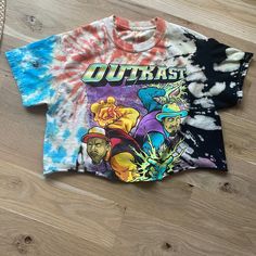 Get You Unique Outkast Cutoff Tee Here! Never Worn By Me No Flaws Urban Outfitters Multicolor Cotton Top, Casual Multicolor Tops From Urban Outfitters, Custom Jacket, Urban Outfitters Tops, Cut Off, Urban Outfitters, Womens Tops, Tops & Tees, Grey