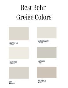 the best behr greige colors