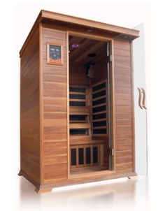 SunRay HL200K Sierra Sierra Indoor 2-Person Infrared Sauna - with Cedar wood, Carbon Heaters 2 Person Sauna, Indoor Sauna, Traditional Saunas, Steam Sauna, Red Cedar Wood, Air Filtration System, Sauna Design, Outdoor Sauna, Infrared Heater