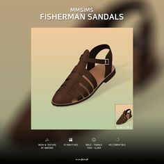 the fisherman sandal is designed to look like it has two straps on each side