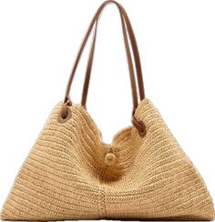 Casual Zara Travel Bag, Zara Casual Travel Bags, Zara Brown Shoulder Bag For Beach, Casual Brown Zara Bag, Zara Casual Brown Bag, Casual Zara Shoulder Bag For Vacation, Zara Hobo Bag For Everyday Use, Zara Beige Bags With Large Capacity, Trendy Beige Zara Shoulder Bag