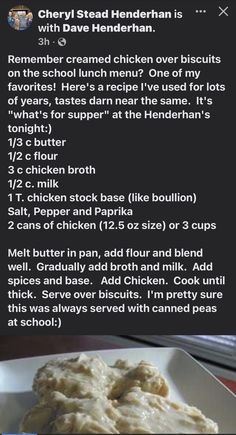 the recipe for baked chicken is shown in this screenshote screen shot, and it appears to be very confusing