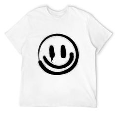 Our design team put their creativity to work, resulting in a t-shirts that Smile Face: Spread happiness wherever you go with a smiley face hoodie.Sizes: S, M, L, XL, 2XL, 3XL, 4XL,5XL,6XL Colors: Black,White,Sand, Purple,Blue,Yellow,Red,Green,Army Green,Navy,Dark Gray,Gray,Maroon,Medium Blue,Dark coffee Material: Cotton Length: Regular Sleeve Length: Short Sleeve Details: None Patterned: Alphabets Waterproof: No Fabric: Slight Stretch Placket Type: Pullovers Seasons: Spring/Fall/Summer Care Instructions:Hand wash or machine wash Scene: Casual Style: Casual Fit Type: Regular Printing Type: Positioning Printing Weaving Method: Knit Fabric Size Chart: Size Chart: Funny White T-shirt With Logo Print, Black Smiley Face Crew Neck T-shirt, Black Crew Neck T-shirt With Smiley Face, Funny White Graphic T-shirt, Funny White T-shirt With Graphic Design, Funny White Graphic Design T-shirt, Fun White T-shirt For Streetwear, Funny White T-shirt With Smiley Face, Smiley Face Short Sleeve Streetwear T-shirt