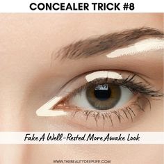 Concealer Tricks, Makeup Game, Eye Makeup Tips, Beauty Makeup Tips, Looks Black, Contour Makeup