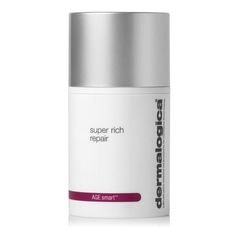 Dermalogica's Age Smart Super Rich Repair moisturizer is a deeply nourishing skin treatment that combats chronically dry, dehydrated skin. Deeply nourishing treatment that delivers immediate benefits to chronically dry, dehydrated, and inflamed skin. This concentrated, ultra-thick cream is formulated with vegan peptides that stimulate collagen production while an acid-free renewal complex smooths fine lines for dramatically improved elasticity and tone. Whipped shea butter and oil of evening primrose replenish skin with maximum hydration, relieving dryness and reinforcing skin's natural defense barrier. *packaging may vary subject to availability* Dermalogica Moisturizer, Cupressus Sempervirens, Sandalwood Oil, Skin Care System, Super Rich, Facial Moisturizers, Best Moisturizer, Repair Cream, Wrinkle Cream