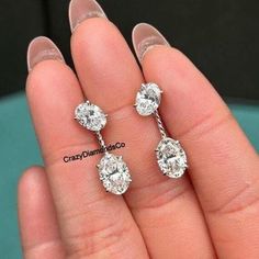 7.50 TCW Oval Cut Moissanite Earrings, Two In One Solitaire Stud Earrings With Dramatic Oval Diamond Dangle Earring Jackets, Push Back Studs ✹✹𝐖𝐞𝐥𝐜𝐨𝐦𝐞 𝐭𝐨 𝐂𝐫𝐚𝐳𝐲𝐃𝐢𝐚𝐦𝐨𝐧𝐝𝐬𝐂𝐨✹✹ Detail about stones Moissanite & Simulated Stone: ----------------------------- Stone Shape: Oval Cut Stone Size: 8X6 X 10X7 mm Weight: 7.50 TCW Color: Colorless Cut: Excellent Clarity: VVS ★ 𝑰𝒕𝒆𝒎 𝑫𝒆𝒕𝒂𝒊𝒍𝒔:- ☛ Metal Purity: Solid Gold (10KT, 14KT, 18KT); Silver(925 Sterling, 935 Argentium), 950 Platinum ☛ Metal Tone: Yellow, White, Rose ☛ Stamp/Hallmark: Yes ★ 𝑪𝒖𝒔𝒕𝒐𝒎𝒊𝒛𝒂𝒕𝒊𝒐𝒏:- ☛ Customized Design Jewelry. ☛ All cuts which you dream to make with moissanite. ☛ Updating every step of your ordered jewelry(Loose Stone, CAD & Making Process) ☛ All listed items in our stores are mad Sunlight Photography, Earring Jackets, Diamond Dangle Earrings, Solitaire Studs, Moissanite Earrings, Platinum Metal, Oval Diamond, Oval Cut, Silver 925