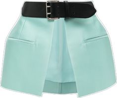 Chic Mini Skirt Bottoms With Belt, Elegant Mini Skirt With Belt, Elegant Mini Skirt With Belt Detail, Fitted Green Belted Bottoms, Chic Green Bottoms With Belt Loops, Elegant Green Bottoms With Belt Loops, Peplum Belt, Dice Kayek, Belt Skirt