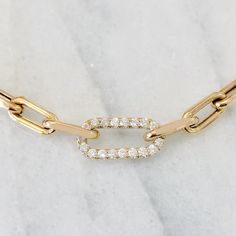 "NOTE: This specific listing is for merchandise that we have available in stock & ready to ship. If you are interested in purchasing this item with more length choices kindly click the following link for your convenience: https://www.etsy.com/listing/737621128/thick-oval-diamond-link-14k-solid-gold?ga_search_query=oval%2Blink&ref=shop_items_search_18&pro=1&frs=1 This Italian handcrafted chain link bracelet is completely composed of 14K solid gold and is uniquely made with a semi- Gift Diamond Link Bracelet With Adjustable Chain, Oval Link Diamond Bracelet As Gift, Diamond Bracelet With Oval Link Chain For Gift, Diamond Chain Link Bracelet For Gift, Gift Chain Link Diamond Bracelet With Gold Chain, Gift Diamond Bracelet With Gold Chain, Gift Gold Chain Link Diamond Bracelet, Oval Gold Chain Bracelet Gift, Oval Chain Bracelet With Adjustable Chain As Gift