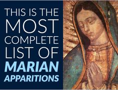 this is the most complete list of marian apparitions