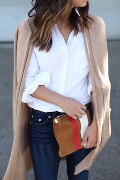 Winter Outfits Elegant, Mode Tips, Tan Cardigan, 가을 패션, Looks Style, Mode Inspiration, French Style