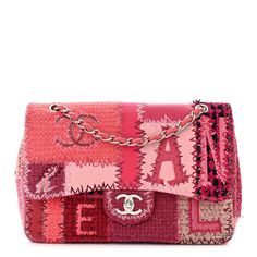 Chanel Tweed, Chanel Flap Bag, Pink Tweed, Chanel Collection, Chanel Shoulder Bag, Pink Chanel, Chanel Model, Stylish Shoulder Bag, Heart Bag