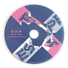 a cd disc that has been cut in half with the word freez on it