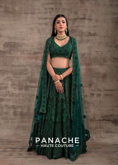 Green Color Wedding Lehenga GULNAR Green Color Wedding, Green Bridal Lehenga, Indian Wedding Sari, Bridal Lehenga Online, Curated Outfit, Indian Bridal Lehenga, Saree Gown, Lehenga Online, Anarkali Gown