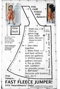 a sewing pattern for a dress with instructions to make it