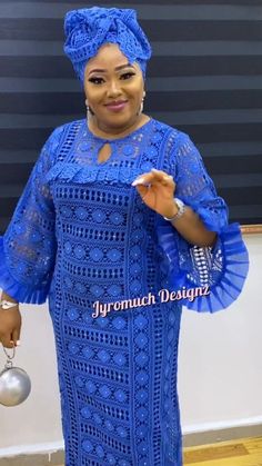 Jyromuch Designz Latest, Simple Lace Gown Styles, Lace Gown Styles For Women, Simple Lace Gown, Jyromuch Designz, African Outfits For Women, Lace Caftan, Women Attire, Yemi Alade