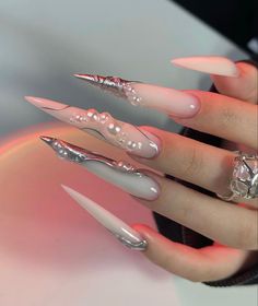 Rave Nails, Sharp Nails, Punk Nails, Glamour Nails, Grunge Nails, Glow Nails, Sparkly Nails