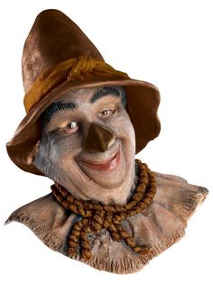 Adult Latex Scarecrow Mask - costumesupercenter.com Scarecrow Wizard Of Oz, Scarecrow Mask, Scarecrow Face, Scarecrow Costume, Lion Mask, Theatrical Makeup, The Wonderful Wizard Of Oz, Tin Man, Halloween Costume Accessories