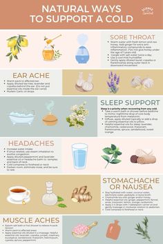 Natural ways to support a cold,holistic cold relief,aromatherapy,science of essentials, sick season Natural Remedies For Illness, Things To Help A Cold, Cold Tips Remedies, At Home Sick Remedies, Holistic Headache Relief, Holistic Sick Remedies, Herbs For A Cold, Natural Medicine For Colds, Holistic Remedies For Cold