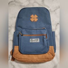 Lucky Brand, Blue Blue Satchel Backpack With Zipper, Blue Satchel Backpack With Zipper Closure, Blue Backpack With Pockets For Daily Use, Casual Light Blue Backpack For Everyday Use, Blue Satchel Backpack For Everyday Use, Everyday Blue Satchel Backpack, Blue Softback Backpack For Everyday Use, Light Blue Backpack For Back To School, Blue Softback Backpack For Everyday