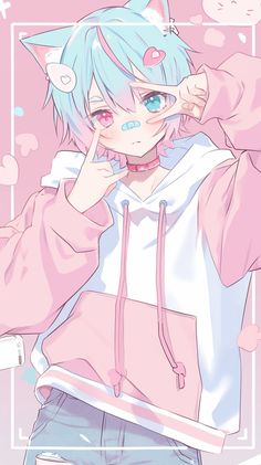 Cat Maid Boy, Femboy Wallpaper Computer, Femboy Character Oc Art, Fem Boy Oc, Pastel Femboy Outfit, Catboy Pfp, Cute Art Anime, Anime Femboy, Anime Cat Boy