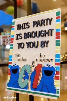 Cal’s Sesame Street Themed Party – 1st Birthday | Party Doll Manila Two Sesame Street, 1st Birthday Party Sesame Street, Sesame Street Winter Birthday, Sesame Street Theme Party, Sesame Street Birthday Theme, First Birthday Elmo Theme, Sesame Birthday Party, Sesame Street Cookies 1st Birthday