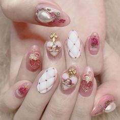 🏹 — c.a. cupid. ever after high Wedding Nails Glitter, Really Cute Nails, Soft Nails, Kawaii Nails, Funky Nails, Pretty Acrylic Nails, Valentine's Day Nails, Cute Acrylic Nails, Wedding Nails