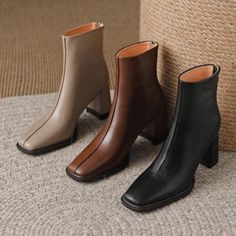 Classy Boots Women, Classy Winter Shoes, Fall Shoes Outfit, Formal Boots Women, Formal Shoes Women, Classic Boots Woman, Heels Boots Outfit, Heels Kitten, Chiko Shoes