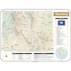 Wyoming Shaded Relief State Wall Map - Ultimate Globes - POD - KA - S - WY - SHR - 38X28 - PAPER - Ultimate Globes World History Map, Classroom Map, Floor Globe, Kids Globe, World Globes, Wall Map, Relief Map, Wall Maps, Classroom Walls