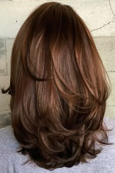 Mid Length Hair With Layers Shag, Medium Straight Hair Side Part, Mid Short Hair With Layers, Single Process Hair Color Asian, Layered Medium Brown Hair, Hair Styles Mid Length Layers, Princess Katherine Hair, Brunette Medium Length Hair With Layers Side Swept Bangs, Mid Length Haircut 2023