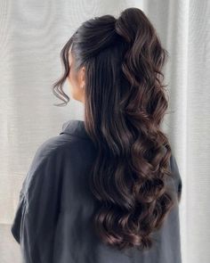 Long Hair Wedding Styles, Hairdo For Long Hair, High Ponytails, Long Wavy Hair, Wedding Hairstyles For Long Hair, Half Up Hair